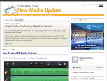 Tablet Screenshot of podcastingnews.com